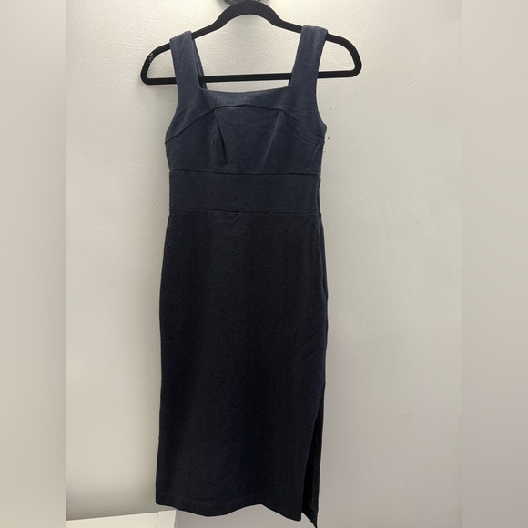 Banana Republic Dresses & Skirts - Banana Republic Factory Black Sheath Midi Dress Square Neck Sleeveless. Petite